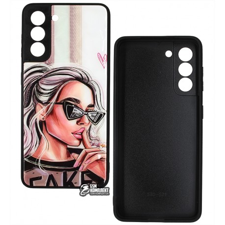 Чехол для Samsung G991 Galaxy S21, Ladies Fake Prism, пластик-силикон Чехол для Samsung G991 Galaxy S21, Ladies Fake Prism, пластик-силикон