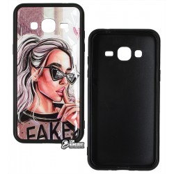 Чохол для Samsung J320 Galaxy J3 (2016), Ladies Fake Prism, пластик-силікон Чохол для Samsung J320 Galaxy J3 (2016), Ladies Fake Prism, пластик-силікон