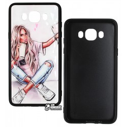 Чехол для Samsung J710 Galaxy J7 (2016), Ladies Selfie Prism, пластик-силикон