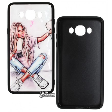 Чехол для Samsung J710 Galaxy J7 (2016), Ladies Selfie Prism, пластик-силикон Чехол для Samsung J710 Galaxy J7 (2016), Ladies Selfie Prism, пластик-силикон