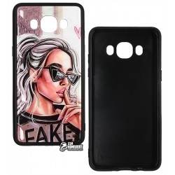 Чехол для Samsung J510 Galaxy J5 (2016), Ladies Fake Prism, пластик-силикон
