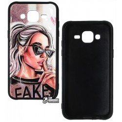 Чохол для Samsung J500 Galaxy J5 (2015), Ladies Fake Prism, пластик-силікон Чохол для Samsung J500 Galaxy J5 (2015), Ladies Fake Prism, пластик-силікон