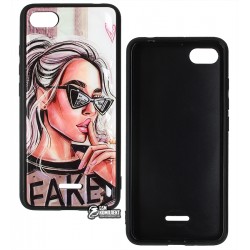 Чехол для Xiaomi Redmi 6A, Ladies Fake Prism, пластик-силикон Чехол для Xiaomi Redmi 6A, Ladies Fake Prism, пластик-силикон