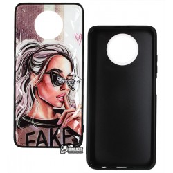 Чохол для Xiaomi Redmi Note 9T, Ladies Fake Prism, пластик-силікон