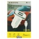 Автомобильное зарядное устройство Borofone BZ12, USB Type-c кабель, (2USB, 2.4A), белое