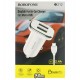 Автомобільний зарядний пристрій Borofone BZ12, USB MicroUsb кабель, (2USB, 2.4A), белое