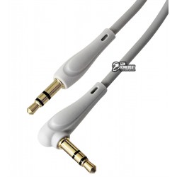 Кабель AUX (Мини-джек - Мини-джек) Hoco UPA14, 1 метр, угловой, белый Кабель AUX (Мини-джек - Мини-джек) Hoco UPA14, 1 метр, угловой, белый