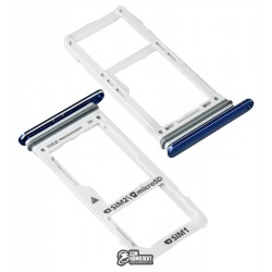 Держатель SIM-карты для Samsung N950FD Galaxy Note 8 Duos, синий