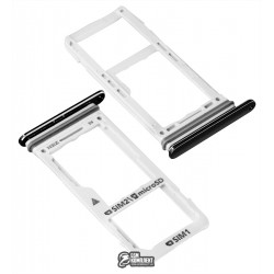 Держатель SIM-карты для Samsung N950FD Galaxy Note 8 Duos, черный