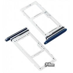 Тримач SIM-карти для Samsung G960F Galaxy S9, синій колір, c власником MMC, dual SIM