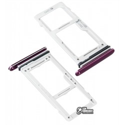 Тримач SIM-карти для Samsung G960F Galaxy S9, фіолетовий колір, c власником MMC, dual SIM