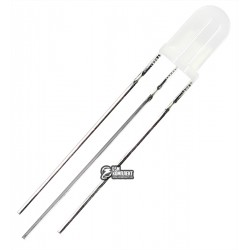 Светодиод 5мм красный + синий, общий катод