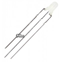 Светодиод 3мм красный + зеленый, общий катод