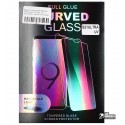 Закаленное защитное стекло Samsung G998 Galaxy S21 Ultra, 0,3мм, 3D, прозрачное с лампой и UV клеем
