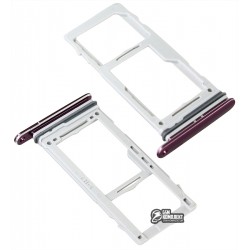 Тримач SIM-карти для Samsung G965F Galaxy S9 Plus, фіолетовий колір, c власником MMC, dual SIM