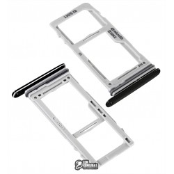 Тримач SIM-карти для Samsung G960F Galaxy S9, чорний, c власником MMC, dual SIM