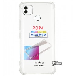 Чехол для Tecno Pop 4 (BC2), WXD HQ, силиконовый, противоударный, прозрачный
