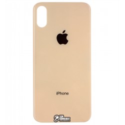 Задня панель корпусу iPhone XS, золотиста, без зняття рамки камери, big hole Задня панель корпусу iPhone XS, золотиста, без зняття рамки камери, big hole