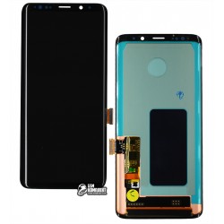 Дисплей Samsung G965 Galaxy S9 Plus, G965F Galaxy S9 Plus, черный, с тачскрином, (OLED), High Copy