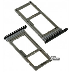 Тримач SIM-карти для Samsung N960 Galaxy Note 9, чорний, c власником MMC, midnight Black, single SIM