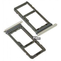 Держатель SIM-карты для Samsung N950F Galaxy Note 8, серебристый