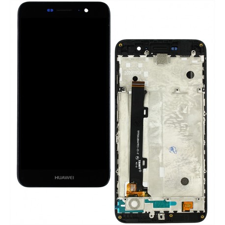 Дисплей Huawei Enjoy 5, Y6 Pro, черный, с тачскрином, с рамкой, High Copy, TIT-AL00/TIT-U02