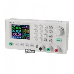 Високоточний регульований понижуючий перетворювач RIDEN RD6006, з кольоровим дисплеєм, Vin: 6.00 - 70.00 V, Vout: 0 В - 60.00 V, Iout: 0 - 6.000 A Високоточний регульований понижуючий перетворювач RIDEN RD6006, з кольоровим дисплеєм, Vin: 6.00 - 70.00 V, Vout: 0 В - 60.00 V, Iout: 0 - 6.000 A