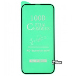 Захисне оргскло для iPhone 12 mini, Ceramica, з фаскою, чорне Захисне оргскло для iPhone 12 mini, Ceramica, з фаскою, чорне