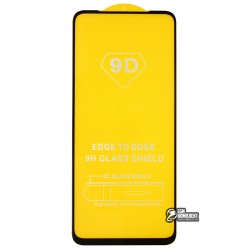 Закаленное защитное стекло для Oppo Reno 4 Lite, 2.5D, Full Glue, черное