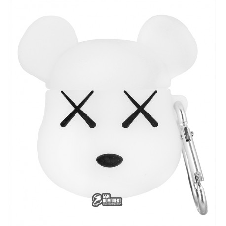 Чехол для Apple AirPods Kaws Mouse, white