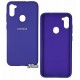 Чехол для Samsung A115, M115 Galaxy A11, M11 (2020), Silicone cover (wave), софттач силикон, purple