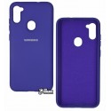 Чохол для Samsung A115, M115 Galaxy A11, M11 (2020), Silicone cover (wave), софттач силікон, purple