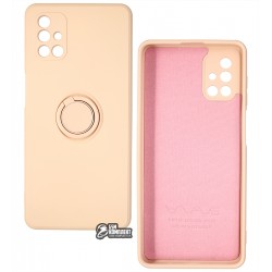 Чехол для Samsung M515 Galaxy M51, WAVE Light Color Ring, софттач силикон, с кольцом