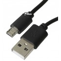 Кабель Micro-USB - USB, круглий, короткий, 20 см