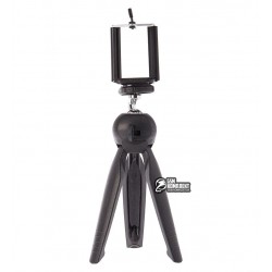 Тринога YUN TENG 228, з кріпленням для телефону, чорний колір