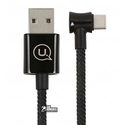 Кабель Type-C - USB, Usams US-SJ341 U13 Right-angle Smart Power Off 1.2м, кутовий, з автовідключенням