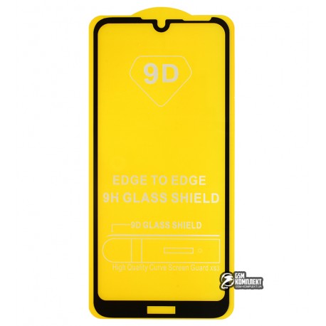 Защитное стекло для Motorola E6S, 2.5D, Full Glue, черное