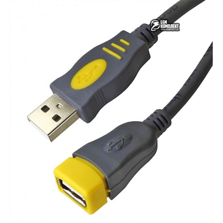 Кабель-удлинитель USB с фильтром 3m Grey
