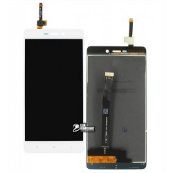 Дисплей Xiaomi Redmi 3, Redmi 3S, Redmi 3S Prime, Redmi 3X, білий, з тачскріном, High Copy, 2015816, 2016031