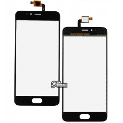 Скло дисплея Meizu M5s, чорний колір