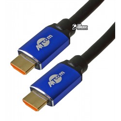 Кабель HDMI 2,0м Atcom HDMI-HDMI VER2.1, Real 8K 48Gbps, 8K@60Hz /4K@120Hz