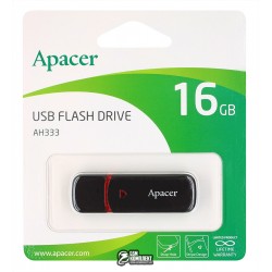 Флешка 16 Gb Apacer AH333 Black USB 2.0 (AP16GAH333B-1)