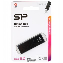 Флешка 16 Gb Silicon Power Ultima U03 Black (SP016GBUF2U03V1K)