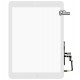 Тачскрин для планшета iPad Air (iPad 5), со шлейфом, с кнопкой HOME, белый