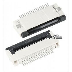 Роз'єм FPC / FFC, крок 0,5 мм, 18 pin, вертикальний Роз'єм FPC / FFC, крок 0,5 мм, 18 pin, вертикальний