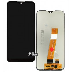 Дисплей для Samsung A015 Galaxy A01, черный, с широким коннектором, с сенсорным экраном, оригинал (переклеенное стекло) Дисплей для Samsung A015 Galaxy A01, черный, с широким коннектором, с сенсорным экраном, оригинал (переклеенное стекло)