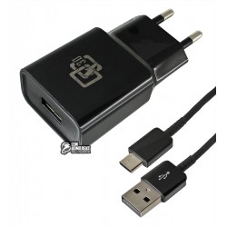 Зарядний пристрій YJ-08, 2A, QC3.0, 18Вт, 1USB, з Type-C кабелем, біле