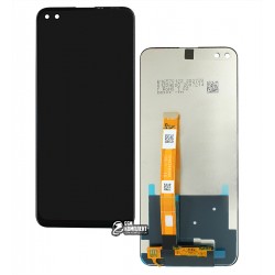 Дисплей Realme 6 Pro, черный, с тачскрином, оригинал (дисплейный модуль)