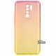Чохол для Xiaomi Redmi 9, Gradient Design, силиконовый ультратонкий, red/yellow