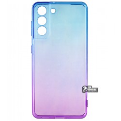 Чехол для Samsung G991 Galaxy S21, Gradient Design, силиконовый ультратонкий, (blue/purple)